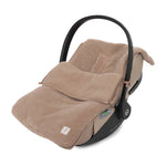 Jollein Voetenzak Groep 0+ 3/5punts - Cloudy Rib - Milky Coffee