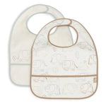 Jollein Slab Waterproof - Elephant Tales - 2 Stuks