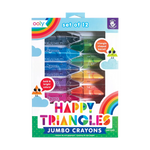 Ooly Vrolijke Jumbo Driehoekskrijtjes | Set Van 12