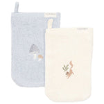 Little Dutch Washandjes Set Blauw/Soft White