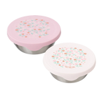Fresk Boîte à goûter inox 2 pcs - Fleurs du jardin