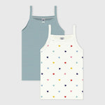 Petit Bateau | Setje met katoenen kinderhemdjes met hartjesprint