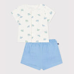 Petit Bateau | Kort tweedelig setje van katoen met dierenprint