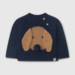 Snug Gebreide Trui - donkerblauw