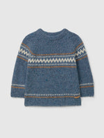Laranjinha Gebreide Jacquard Trui - Blauw