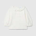 Laranjinha Longsleeve Met Ruches Kraag - Gebroken Wit