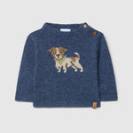 Laranjinha Gebreide Jacquard Trui - Indigo