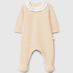Laranjinha Babygrow Met Geborduurde Kraag - Zalm