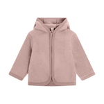 Huttelihut Babyjasje in Merinowol - Oud Roze
