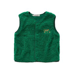 Sproet & Sprout Losse Teddy Gilet - Deep Green