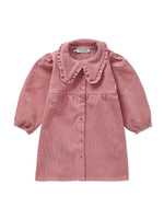 Sproet & Sprout Ribfluwelen Jurk Met Kraag - Painters Blush