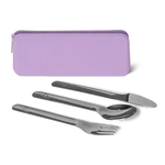 Citron Cutlery Set With Pouch - Purple