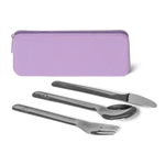 Citron Cutlery Set With Pouch - Purple