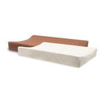 Jollein Aankleedkussenhoes Badstof 2-pack - Light Terra & Oatmeal