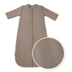 Meyco - Studio Slaapzak - Gevoerd - Afritsbare Mouw - Classic Dark Taupe - 70cm