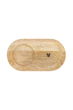 Zusss Serveerplankje Hout Hartje - Naturel