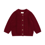 Fixoni Infant Cardigan Knit - Tibetan Red