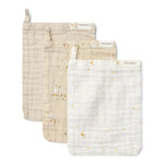 Little Dutch Washandjes 3 Stuks - Beige/Newborn Naturals/Little Goose