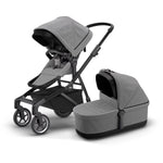 Thule Sleek Kinderwagen + WIEG - Grey Melange / Black