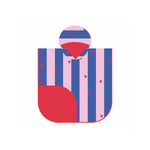 Quut - Poncho Hoodie - 60x60 - Cherry