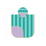 Quut - Poncho Hoodie - 60x60 - Lagoon