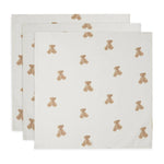Jollein 3 Hydrofiele Doeken 70x70 - Teddy Bear