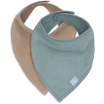 Jollein Slab Bandana - Sea Green/Biscuit 2pack