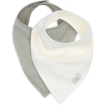 Jollein Slab Bandana - Olive Green/Oatmeal 2pack