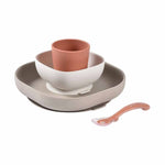 Béaba Siliconen eetset - Terracotta 4 Delig