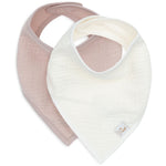 Jollein Slab Bandana - Wild Rose/Oatmeal 2pack