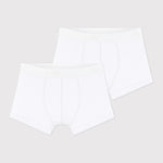 Petit Bateau Set Van 2 Witte Boxershorts