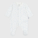 Petit Bateau Katoenen Babypyjama Met Kraag - Blauwe Hartjes
