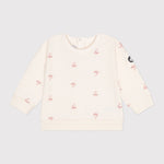 Petit Bateau Baby Sweatshirt Met Vintage Bootprint