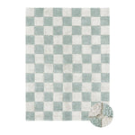 Lorena Canals Wasbaar Tapijt Kitchen Tiles Blue Sage 90x130cm