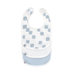Lässig Set Van 3 GOTS Newborn Slabbetjes - Happy Fruits Light Blue