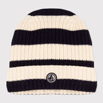 Petit Bateau Gebreide Kids Muts met Fleece voering- Gestreept