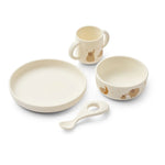 Liewood Eetset - Vivi Printed Tableware Set - Elephant / Creme de la creme