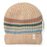 Little Dutch Gebreide Muts Met Gekleurde Strepen - Taupe