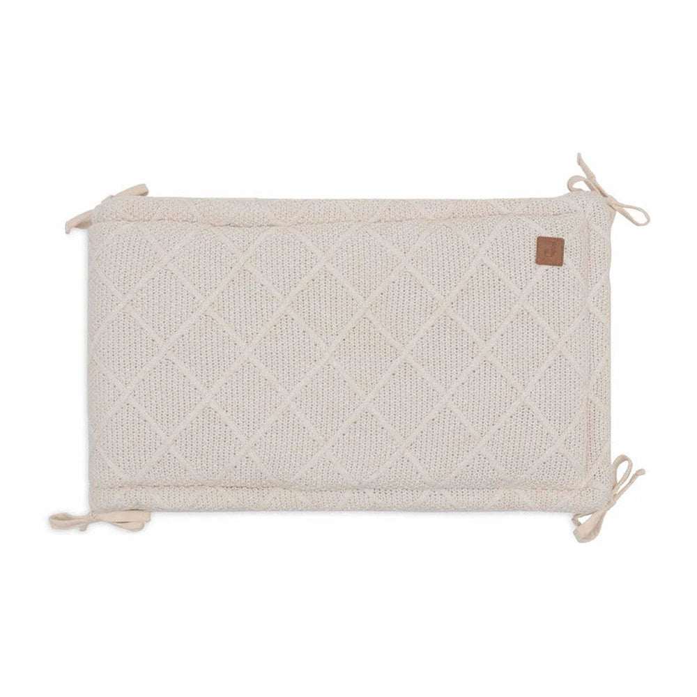 Jollein Parkomrander / Boxomrander / Bedomrander 180x30 Cm - Check Knit Oatmeal