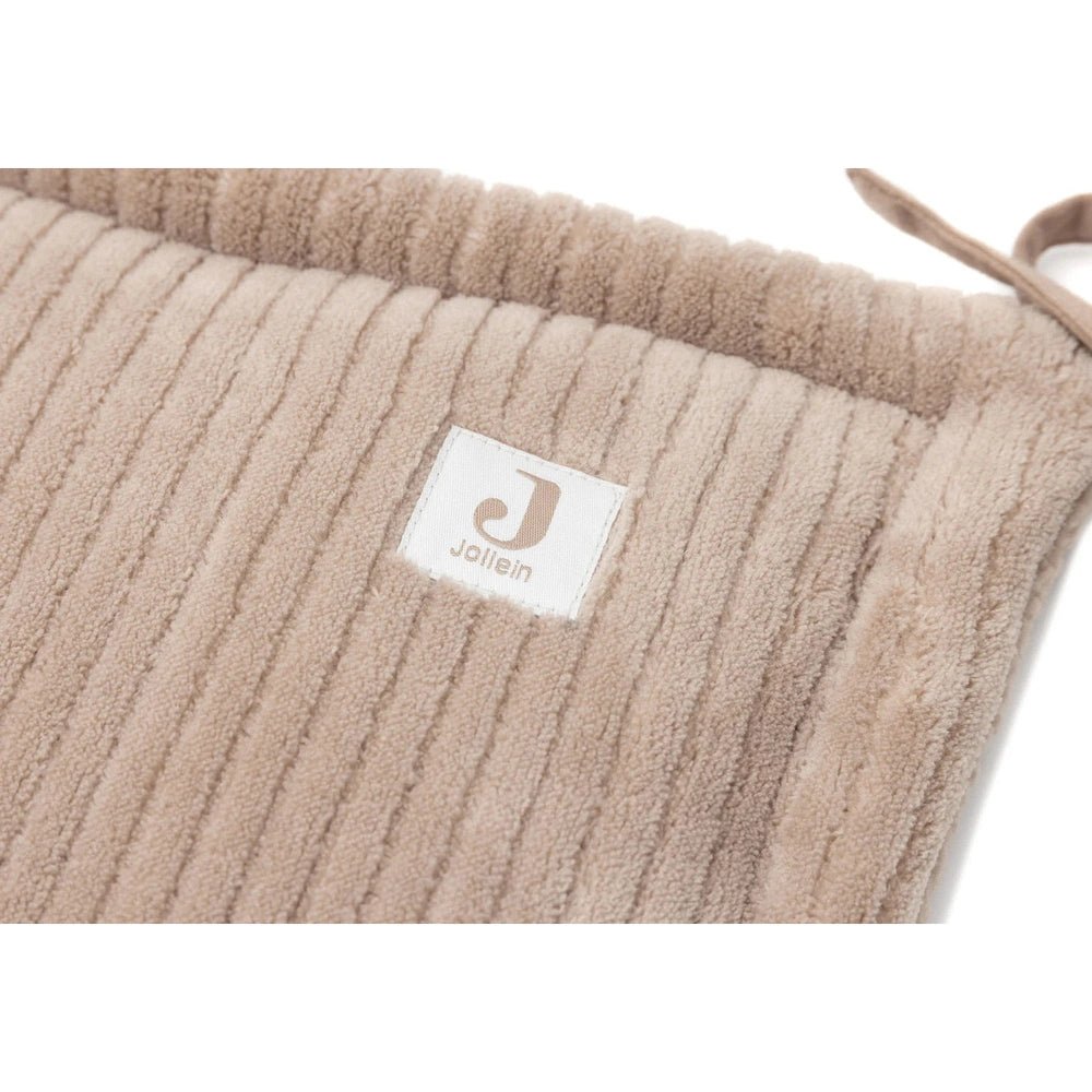 Jollein Boxbumper Ribstof - Milky Coffee