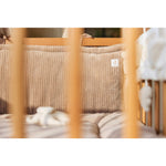 Jollein Boxbumper Ribstof - Milky Coffee