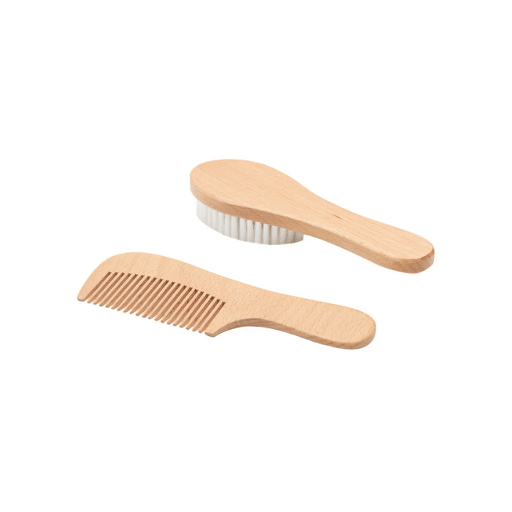 Bébé-jou Borstel en kam - hout