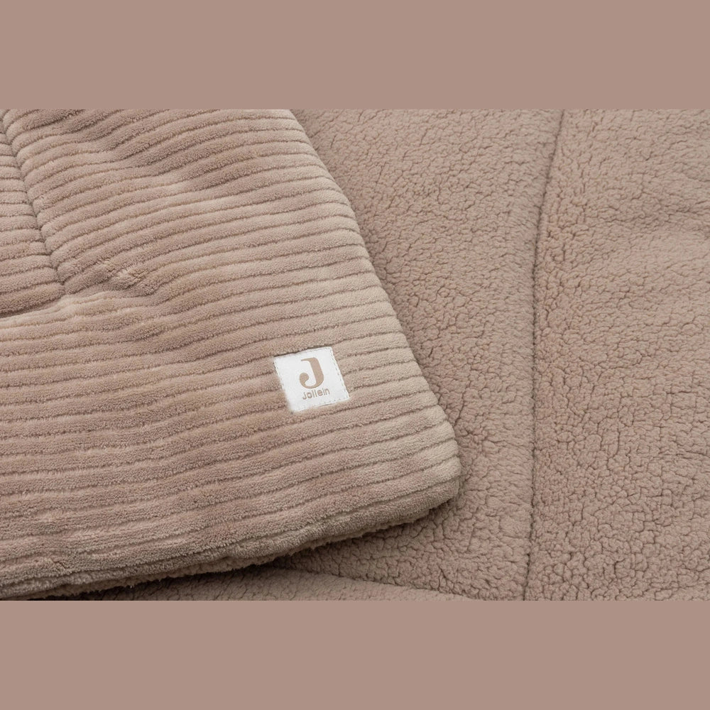 Jollein - Parklegger/Boxkleed 75x95cm - Cloudy Rib - Milky Coffee