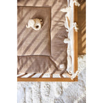 Jollein - Parklegger/Boxkleed 75x95cm - Cloudy Rib - Milky Coffee