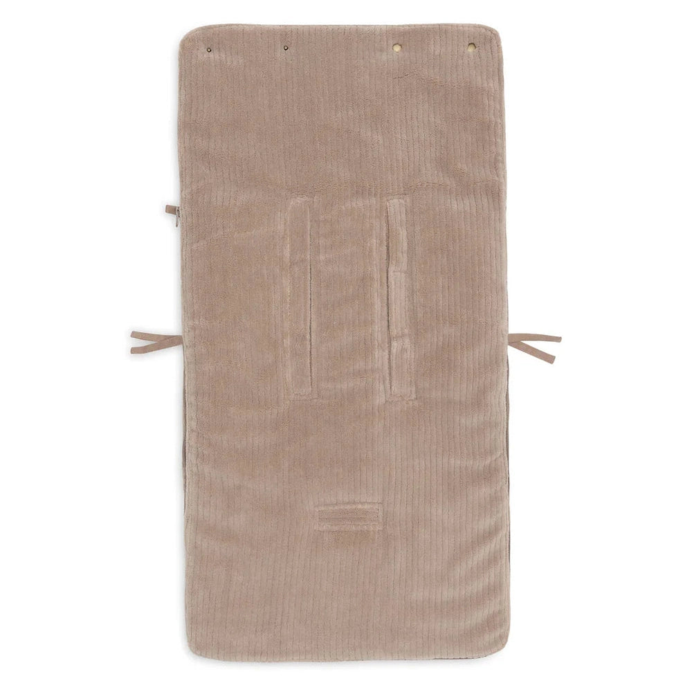 Jollein Voetenzak Groep 0+ 3/5punts - Cloudy Rib - Milky Coffee