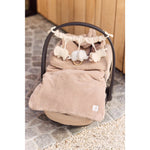 Jollein Voetenzak Groep 0+ 3/5punts - Cloudy Rib - Milky Coffee