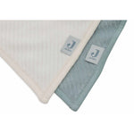 Jollein Slab Bandana - Velvet Rib Sea Green / Ivory 2pack