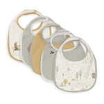 Jollein Slabbetjes Waterproof 5-pack - Tiny Park