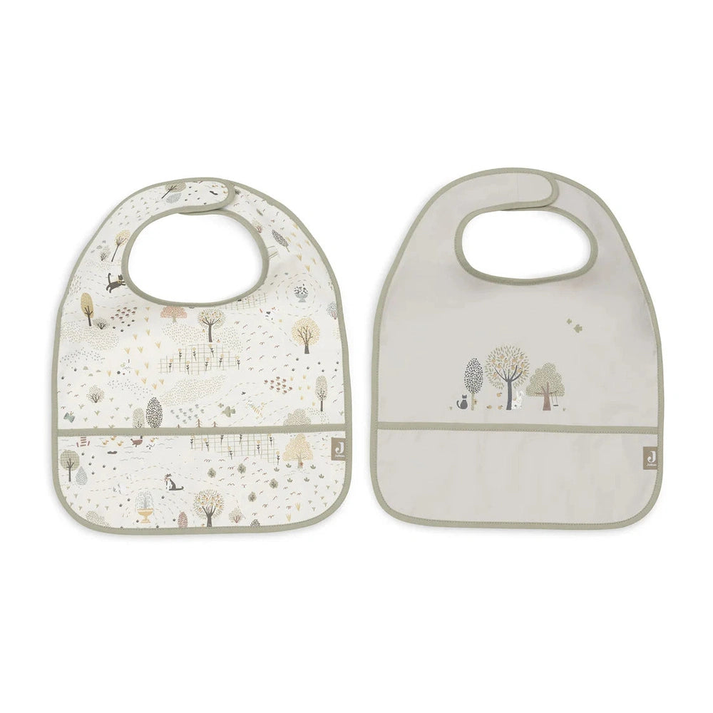 Jollein Slabbetjes Waterproof 2-pack - Tiny Park