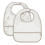 Jollein Slabbetjes Waterproof 2-pack - Bloemenprint Dromen